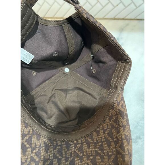 NWT Michael Kors Brown Signature Baseball Hat OSFA, - Picture 2 of 6